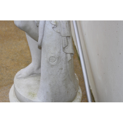 119 - 20TH CENTURY MARBLE COMPOSITION CLASSICAL NUDE STATUE 
150CM