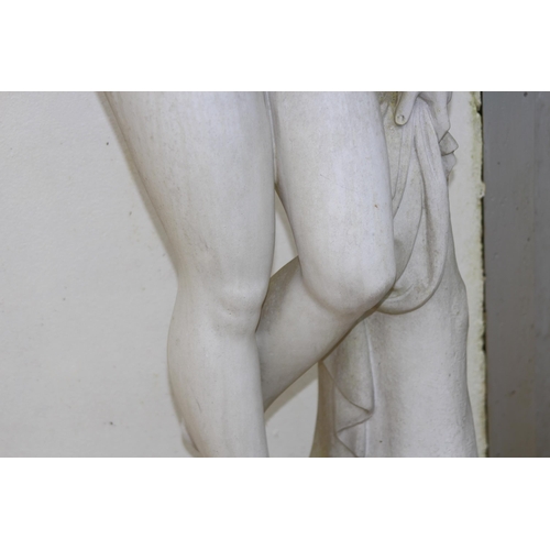 119 - 20TH CENTURY MARBLE COMPOSITION CLASSICAL NUDE STATUE 
150CM