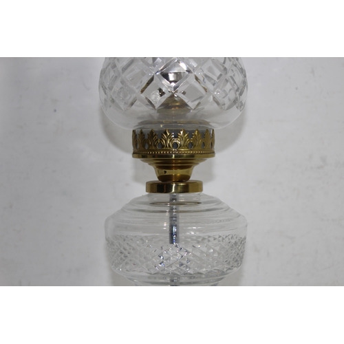 309 - VINTAGE WATERFORD CRYSTAL ELECTRIC OIL LAMP
57CM