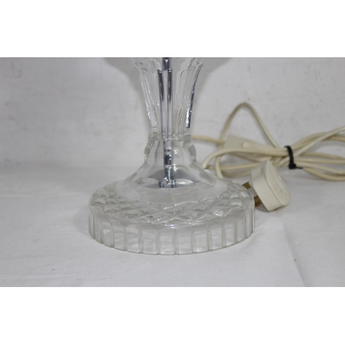 309 - VINTAGE WATERFORD CRYSTAL ELECTRIC OIL LAMP
57CM