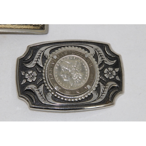 405 - 3 X GOOD BELT BUCKLES
8 X 6CM