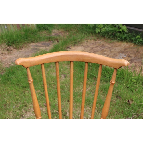 81 - 4 X ERCOL DINING CHAIRS 
42 X 42 X 80CM