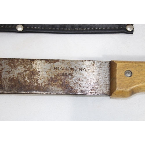 801 - VINTAGE TRAMONTINA BRAZIL MACHETE