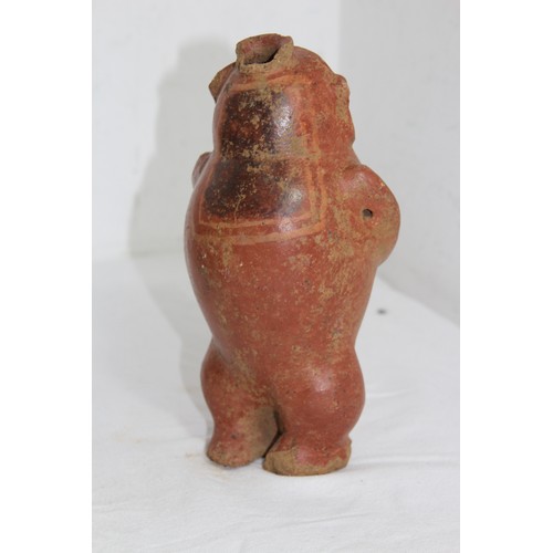 463 - 3 X PRE COLUMBIAN FIGURES INCLUDING NAYARIT AND BOWL - A/F