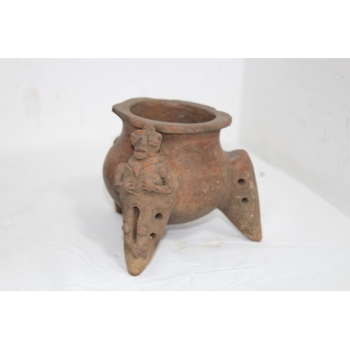 463 - 3 X PRE COLUMBIAN FIGURES INCLUDING NAYARIT AND BOWL - A/F