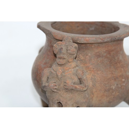 463 - 3 X PRE COLUMBIAN FIGURES INCLUDING NAYARIT AND BOWL - A/F