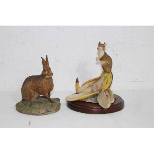 873 - TWO BORDER FINE ARTS FIGURES - HARE AND FIELD MOUSE
16 X 15CM