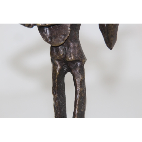 902 - UNSIGNED BRONZE FIGURE OF A MAN PLAYING A GUITAR
20CM