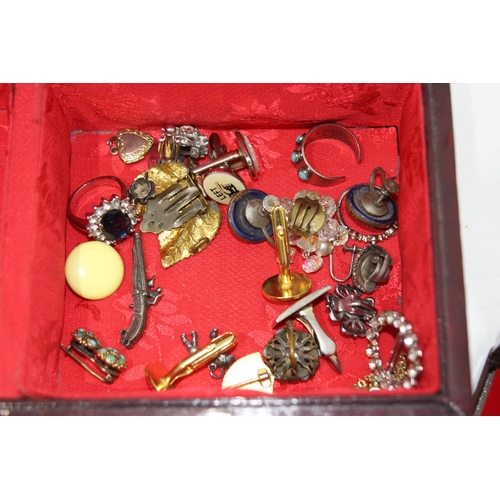 909 - BOX OF GOOD COSTUME JEWELLERY INCLUDING SILVER