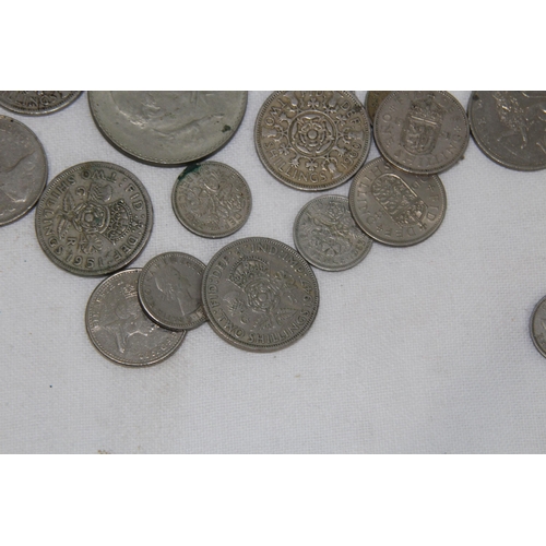 981 - QUANTITY OF POST 1946 BRITISH SILVER COINS