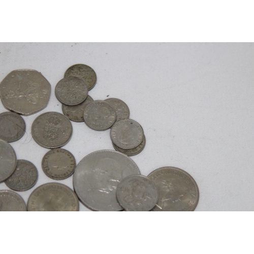 981 - QUANTITY OF POST 1946 BRITISH SILVER COINS