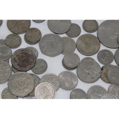 981 - QUANTITY OF POST 1946 BRITISH SILVER COINS