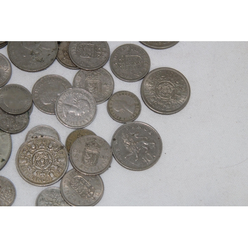 981 - QUANTITY OF POST 1946 BRITISH SILVER COINS