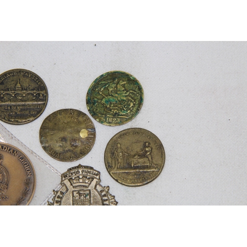 983 - QUANTITY OF VARIOUS ANTIQUE AND LATER MEDALLIONS AND COINS