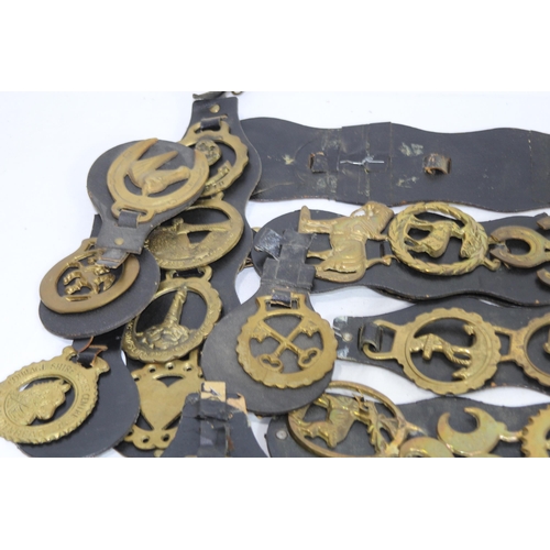 436 - QUANTITY OF HORSE BRASSES