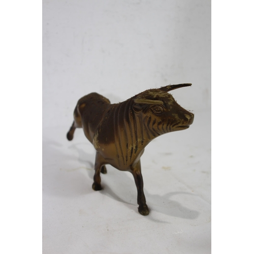 442 - QUANTITY OF BRASS ANIMALS
46CM