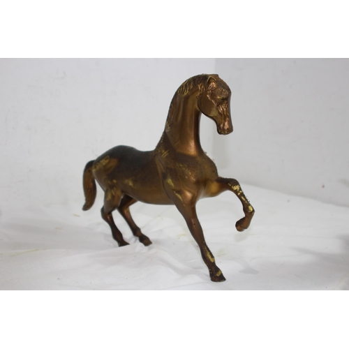 442 - QUANTITY OF BRASS ANIMALS
46CM