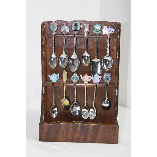 447 - COLLECTION OF COMMEMORATIVE SPOONS ETC
50 X 26CM