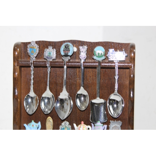 447 - COLLECTION OF COMMEMORATIVE SPOONS ETC
50 X 26CM