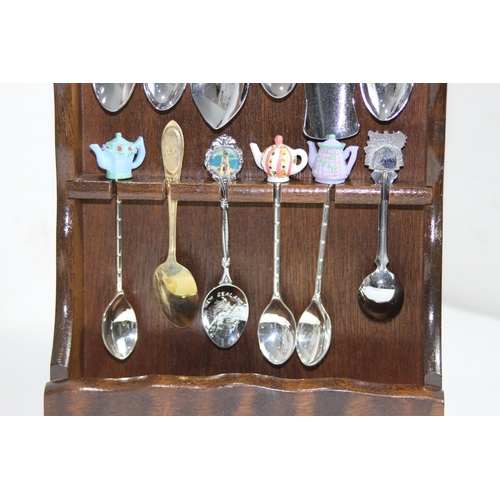 447 - COLLECTION OF COMMEMORATIVE SPOONS ETC
50 X 26CM