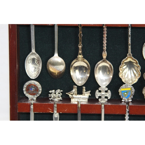 447 - COLLECTION OF COMMEMORATIVE SPOONS ETC
50 X 26CM