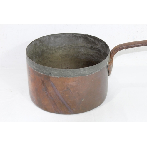 450 - ANTIQUE COPPER PAN
51 X 15CM