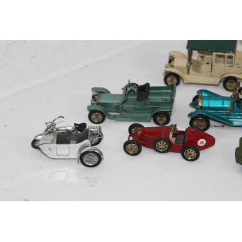 664 - QUANTITY OF VARIOUS DIECAST VEHICLES AND MODEL OF A MERCEDES