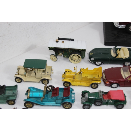 664 - QUANTITY OF VARIOUS DIECAST VEHICLES AND MODEL OF A MERCEDES