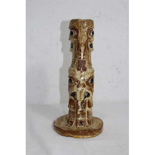 337 - 5 PIECES OF ART POTTERY
28CM