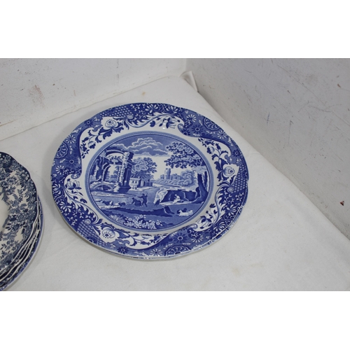 340 - QUANTITY OF BLUE AND WHITE CHINA x10