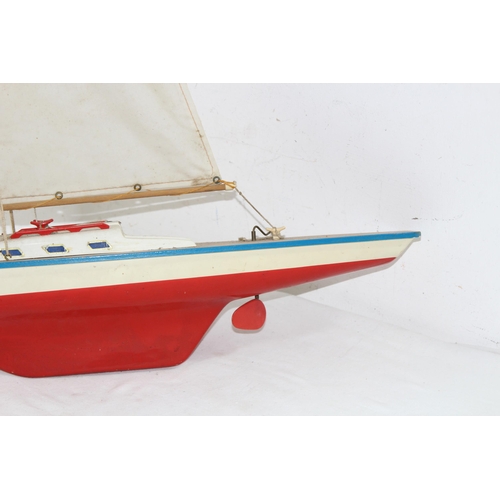 470 - VINTAGE SEIFERT SEGELBOOTE ALBATROS POND YACHT
71 X 89CM