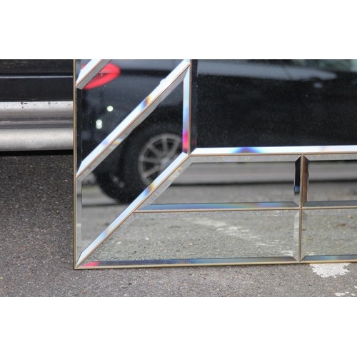 166 - LARGE 80s BEVELLED  MIRROR
113 X 101CM