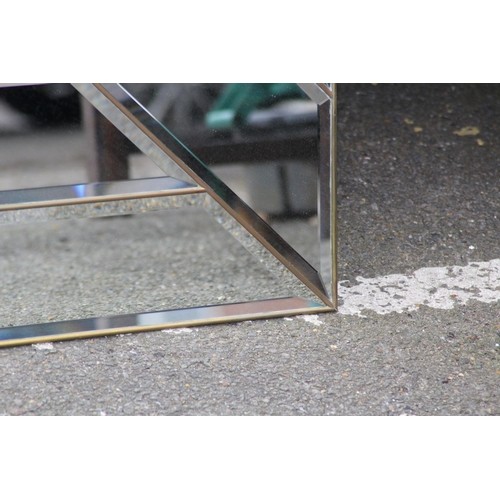 166 - LARGE 80s BEVELLED  MIRROR
113 X 101CM