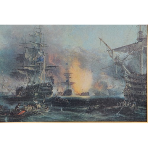 167 - VINTAGE SAILINGS SHIPS IN ORNATE FRAMES 
88 X 73CM