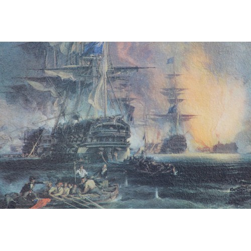 167 - VINTAGE SAILINGS SHIPS IN ORNATE FRAMES 
88 X 73CM