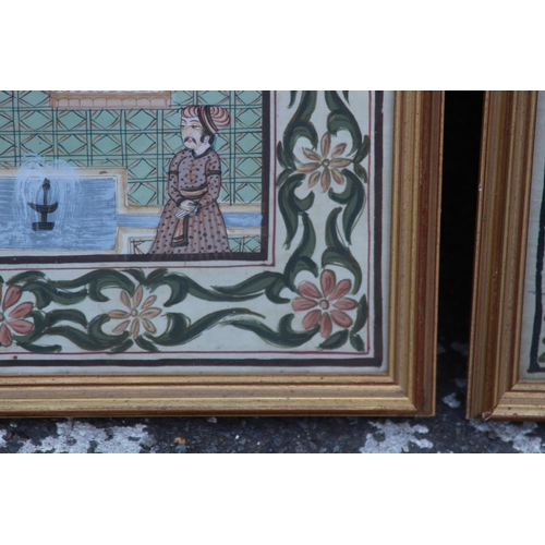 171 - 2 X ORIENTAL PICTURES AND FRAMED SILK PANEL
80 X 56CM