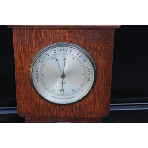 172 - ART DECO CASED WALL BAROMETER
70 X 36CM