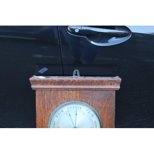 172 - ART DECO CASED WALL BAROMETER
70 X 36CM