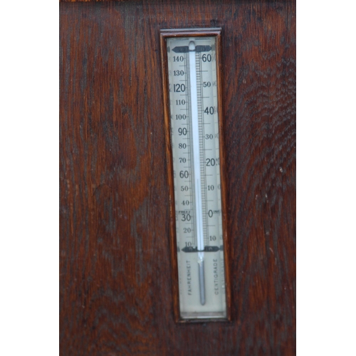 172 - ART DECO CASED WALL BAROMETER
70 X 36CM