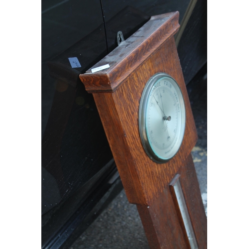 172 - ART DECO CASED WALL BAROMETER
70 X 36CM