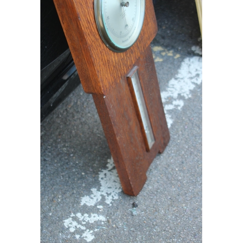 172 - ART DECO CASED WALL BAROMETER
70 X 36CM