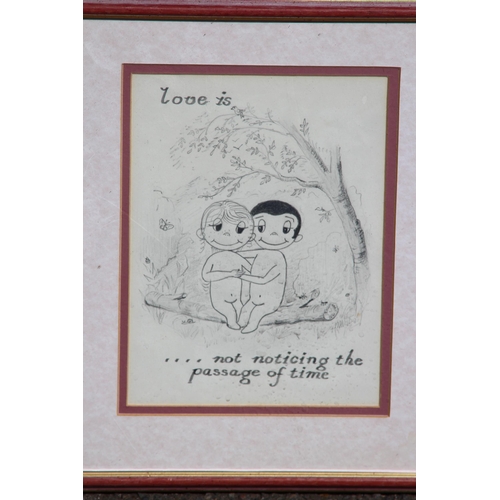 183 - 4 X 'LOVE IS' CARTOON PRINTS 
36 X 30CM