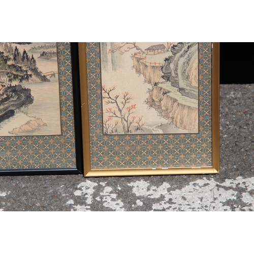 195 - 3 X ORIENTAL PICTURES 
53 X 22CM