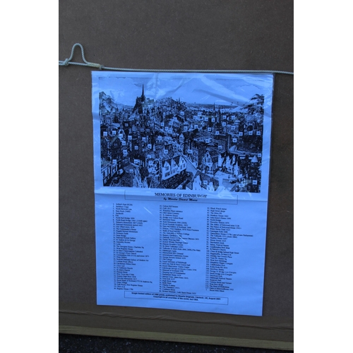 196 - LIMITED EDITION PRINT MEMORIES OF EDINBURGH BY MARTIN STUART MOORE - SIGNED WITH CERTIFICATE 
103 X ... 