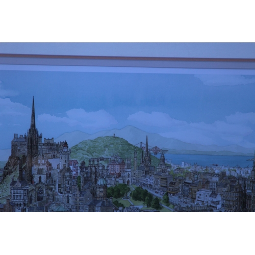 196 - LIMITED EDITION PRINT MEMORIES OF EDINBURGH BY MARTIN STUART MOORE - SIGNED WITH CERTIFICATE 
103 X ... 