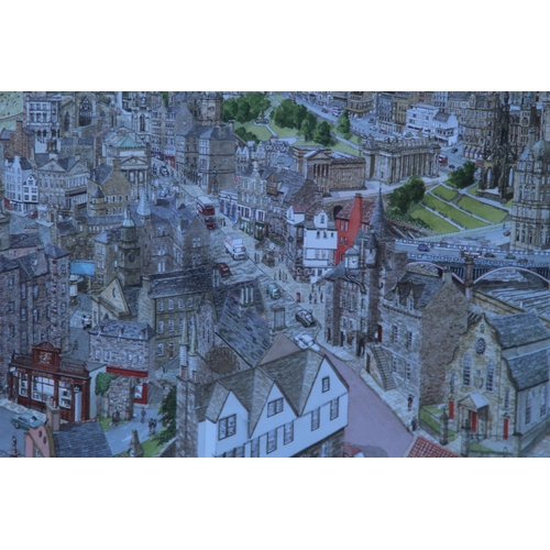 196 - LIMITED EDITION PRINT MEMORIES OF EDINBURGH BY MARTIN STUART MOORE - SIGNED WITH CERTIFICATE 
103 X ... 