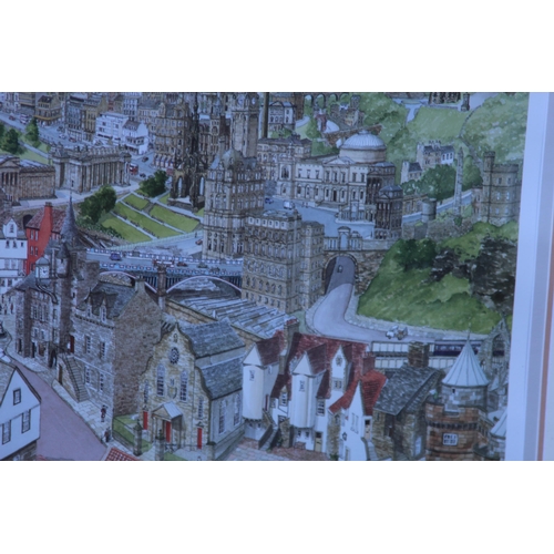 196 - LIMITED EDITION PRINT MEMORIES OF EDINBURGH BY MARTIN STUART MOORE - SIGNED WITH CERTIFICATE 
103 X ... 