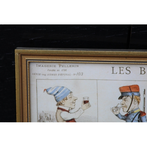 200 - SIGNED LIMITED EDITION BURGUNDY VINEYARDS BY MARGARET LOXTON, FRENCH DRINKING CHARACTER CARTOON AND ... 