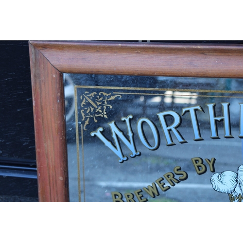 204 - WORTHINGTON'S PALE ALE ADVERTISING MIRROR
95 X 69CM