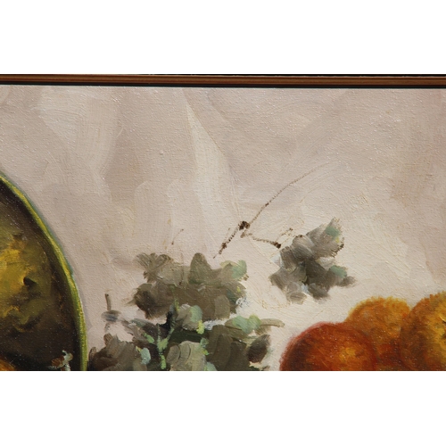 210 - ORIGINAL OIL ON CANVAS STILL LIFE SIGNED A MESA 
113 X 61CM